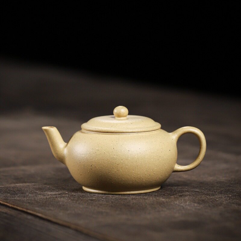 宜兴紫砂茶壶自产薄胎小品原矿本绿宫灯140cc内推孔茶具国潮风