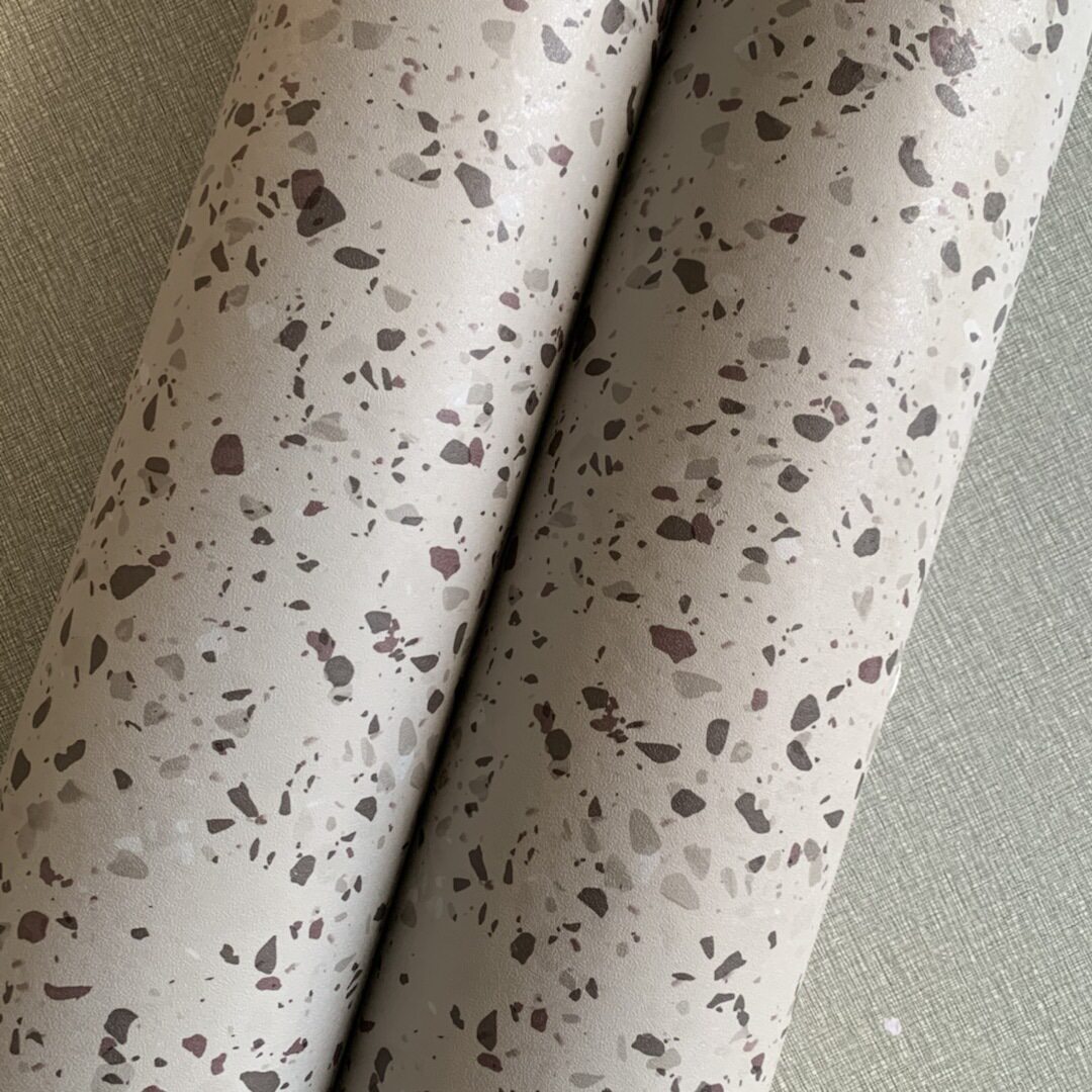 加厚哑光水磨石纹PVC自粘墙贴纸纸装饰翻新贴膜展柜展厅波音软片