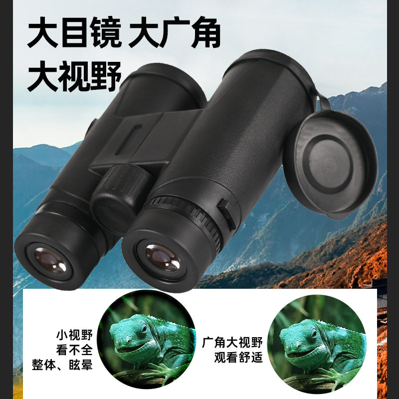 源头工厂批发10X42双筒望远镜高倍高清户外小巧便携