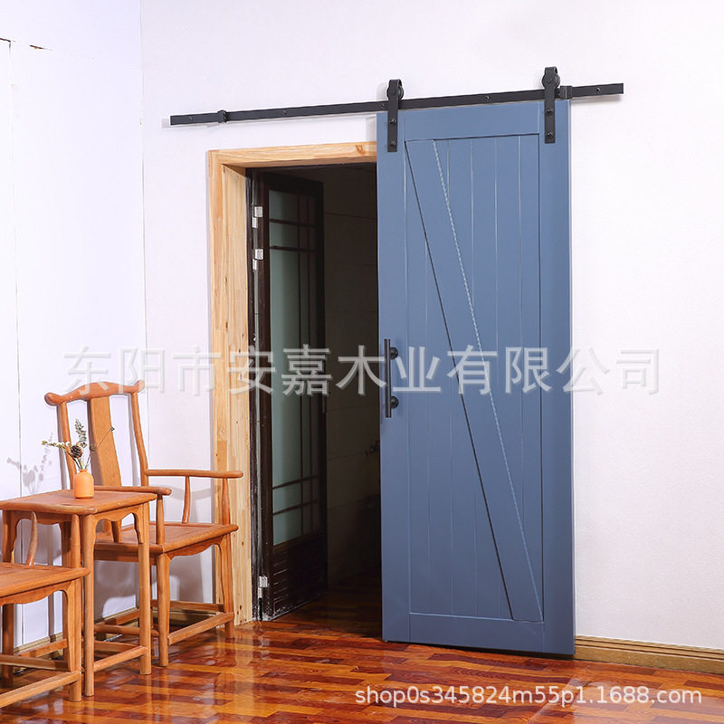 来图定制谷仓门室内浴室门平移门民宿门隔断门实木门折叠门推拉门