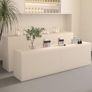 可折叠多功能长条展台中岛创意展会商场陈列移动多层展示架展示台