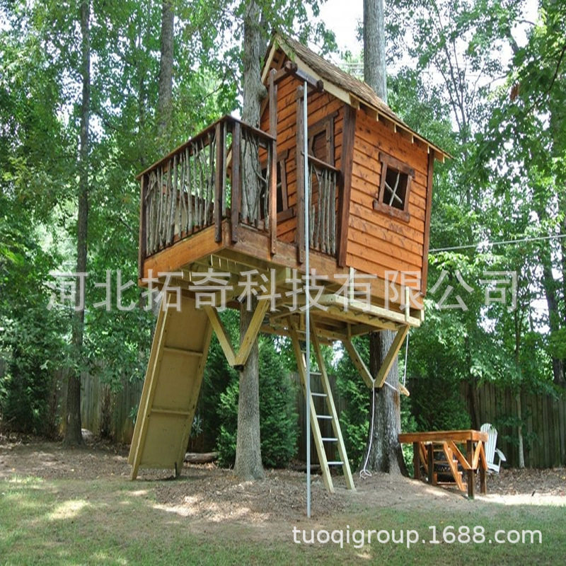木屋器械设备森林公园景区生态园树屋木屋度假酒店历奇探险设计