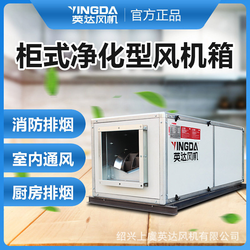 英达离心式净化型风机箱医院实验室通风换气低噪中高效过滤新风机