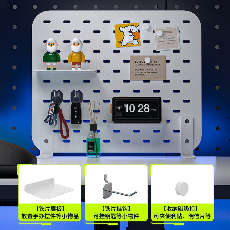 卓猫免打孔置物架立式夹式收纳架洞洞板桌面机械臂屏幕显示器支架