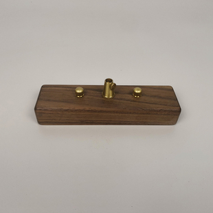 灯具配件吸顶盘斜顶吊灯原木尖顶灯座支架定做定制短长条底座墙上