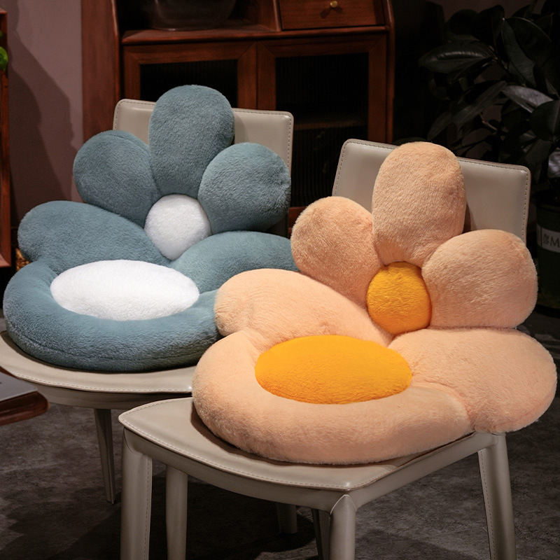 花朵坐垫办公室座椅垫软垫坐靠一体垫榻榻米飘窗沙发垫汽车久坐垫