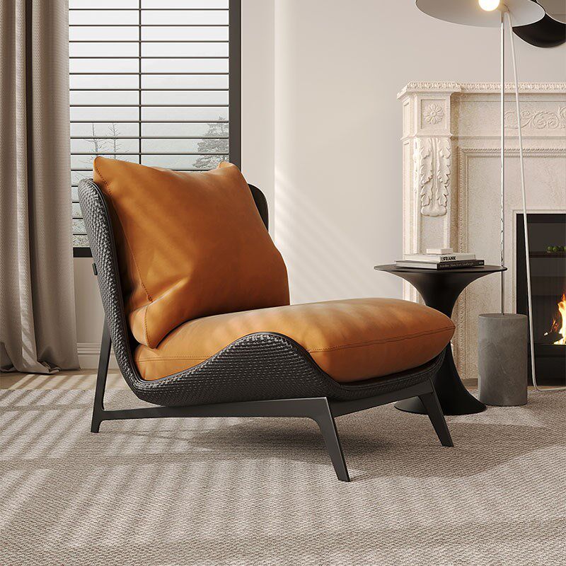 创意小沙发客厅单人沙发椅轻奢高级感单椅酒店民宿咖啡厅洽谈桌椅