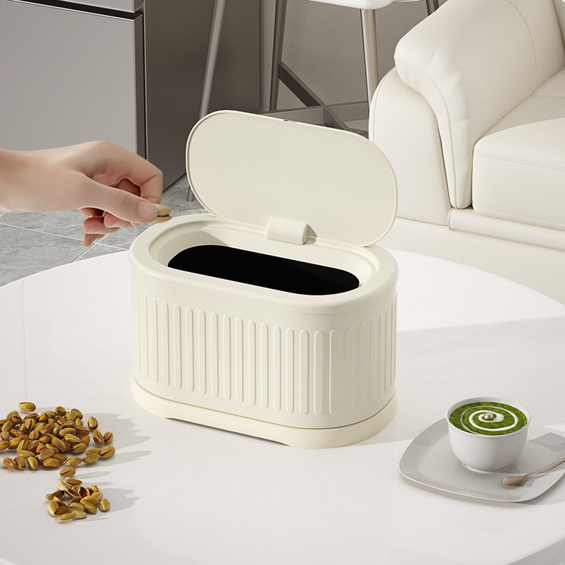 桌面垃圾桶按压式客厅奶油风杂物桶车载家用厨房公室餐厅收纳筒,家庭/个人清洁工具,垃圾桶,淘宝优惠券,粉丝福利购,淘宝优惠卷
