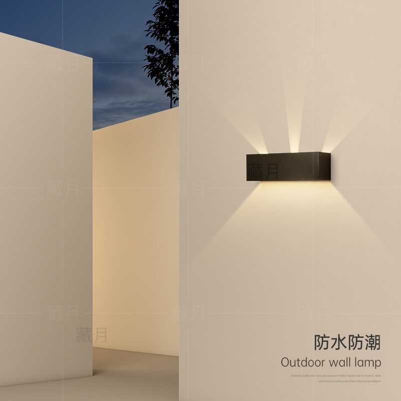 led户外壁灯花园庭院灯别墅大门两F侧外墙灯防水露台灯门头玄关灯