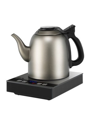 全自动烧水壶底部上水电热水壶不锈钢钛灰色恒温大容量1.5L电茶炉