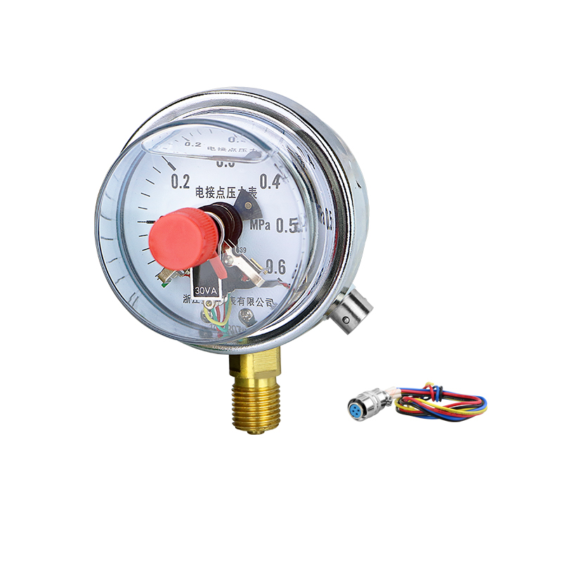 耐震电接点压力表YNXC60径向压力控制器上下限压力S开关M14*1.5