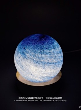 来自星空的温柔!行星水晶球摆件宇宙浪漫星M球小夜灯个性创意礼物