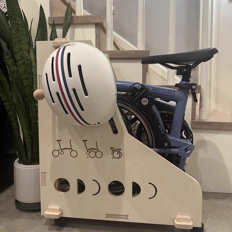 折叠自行d车收纳柜车架木质收纳箱单车柜停车柜