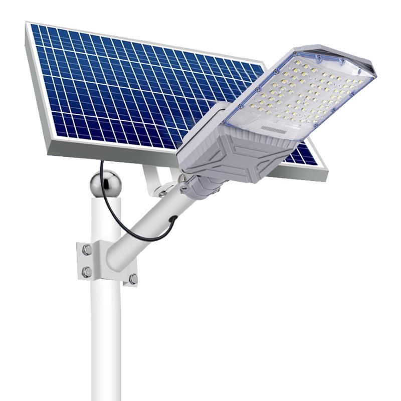 新款户外太阳能路灯家用led道路灯分体式大功率5054透镜照明路灯