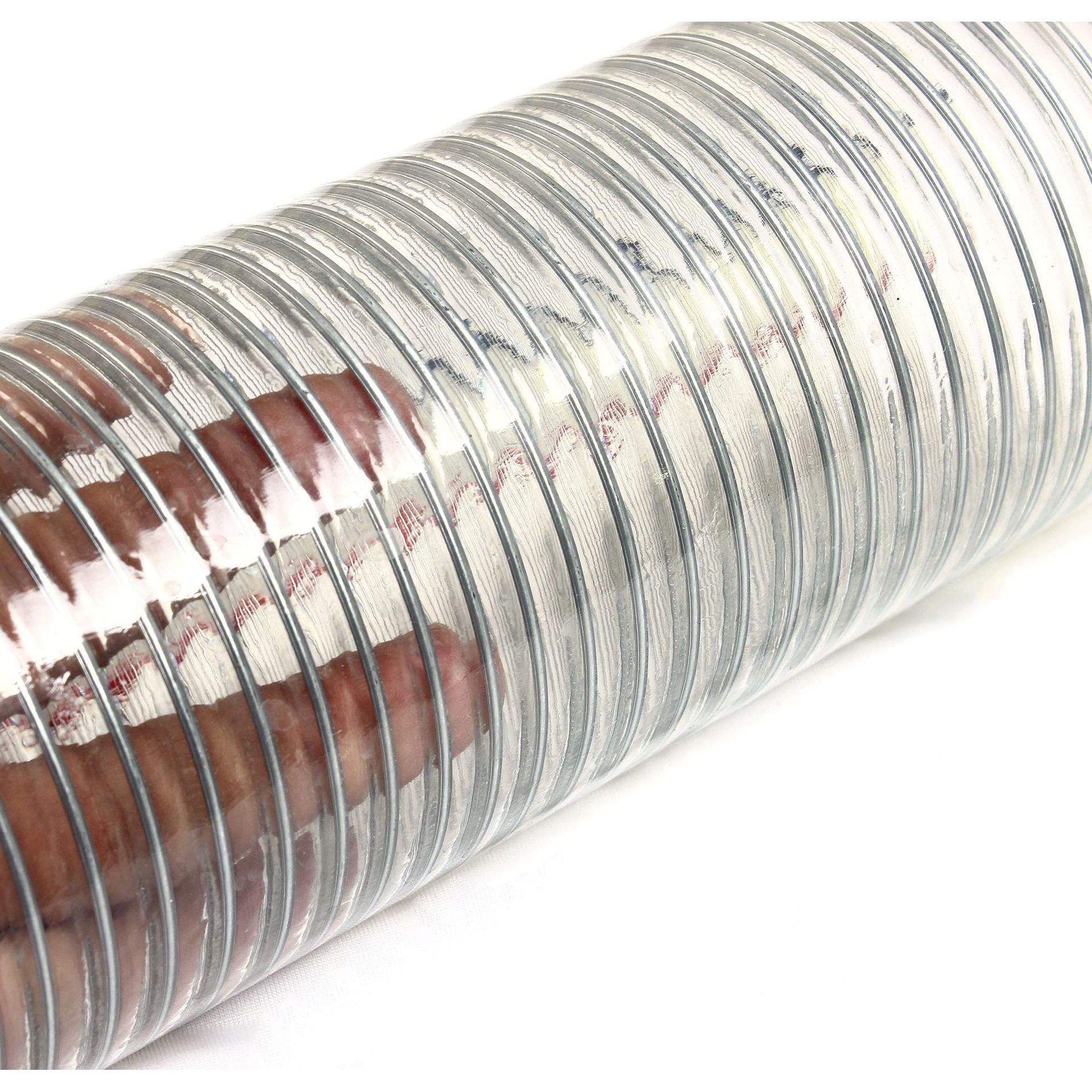 山东厂家 pvc耐高温8寸加厚进水钢丝软水管