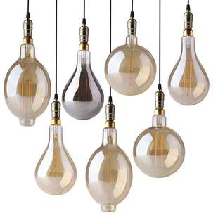 ?工业风装饰吊灯大灯泡氛围灯宴会厅布置咖啡馆民宿酒吧网红打卡