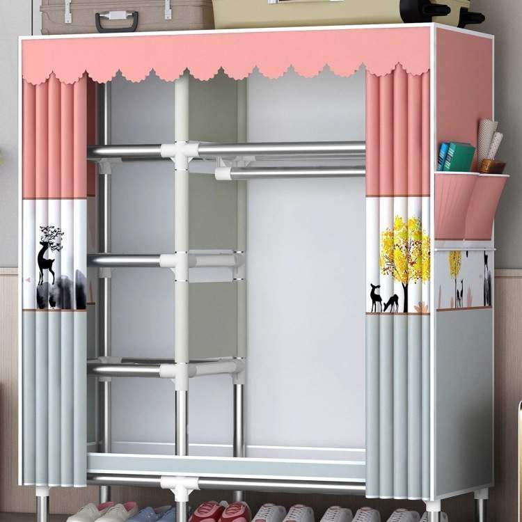 简易衣柜家用卧室结实耐用出租房组装布衣柜全钢架加粗加厚收纳柜,纺织面料/辅料/配套,纺织机械配件,淘宝优惠券,粉丝福利购,淘宝优惠卷