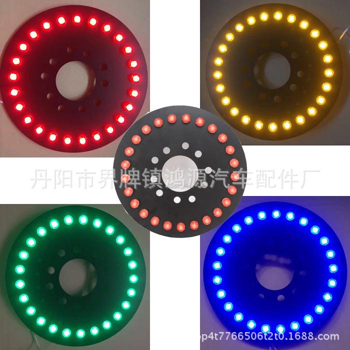 适用于牧马人25灯珠后备胎刹车灯盘改装配件LED刹车灯尾灯装饰灯