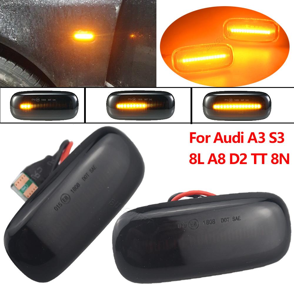 适用于奥迪A3S38LA8D2TT8N流水款LED转向灯侧边灯叶子板灯