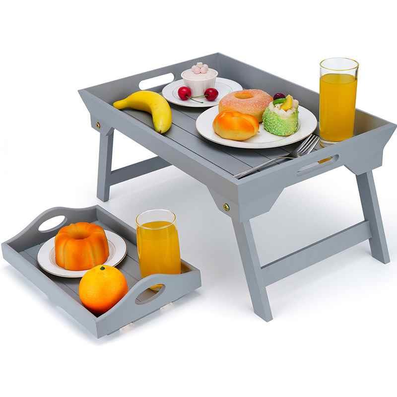 #木质懒人折叠桌沙发宿舍床上笔记本桌托盘露营野餐便携式小桌子