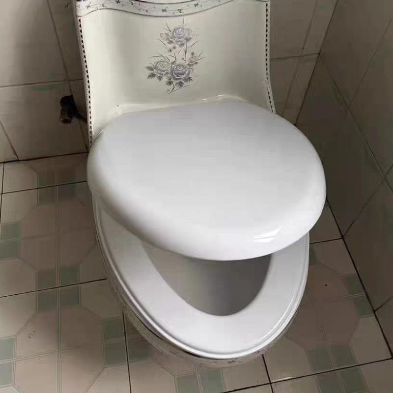 坐圈老式家用坐便器盖板脲醛马桶盖配件厕所板加厚盖子通用马桶圈