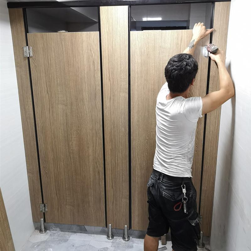 公共厕所隔断防水抗倍特板淋浴房简易自装经济实惠型化妆室隔墙门