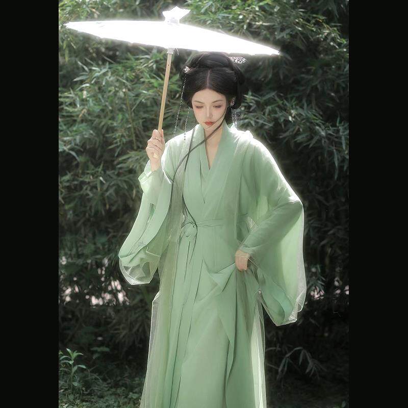 汉服古装襦裙女新款魏晋风古装成人大袖古风女装小个子魏晋南北朝