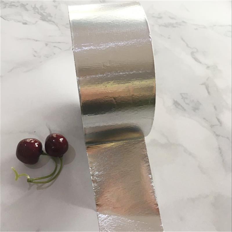 适用50mm*50米无衬纸铝箔胶带太阳能管道保温棉空调管防晒耐高温