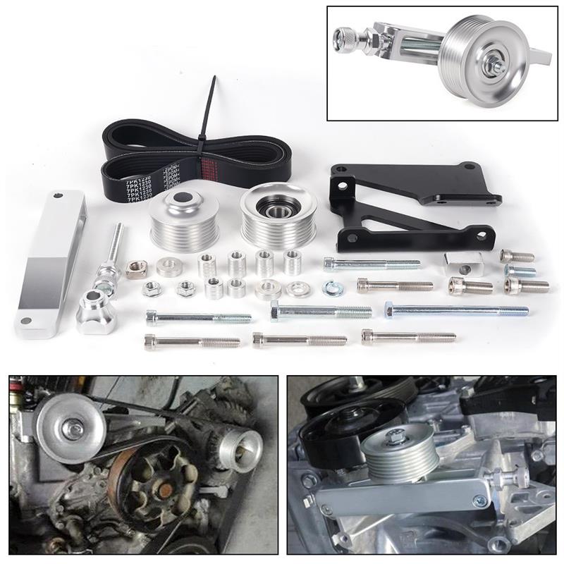 适配汽车改装配件适用于本田K20 K24发动机A/C P/S消除器删除滑轮