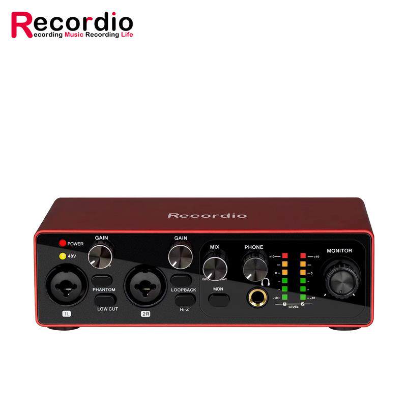 适配厂家电脑二路录音声卡USB免驱动录音声卡乐器电脑录音编曲调