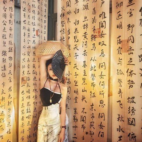 适配国风水墨书法挂布咖啡茶馆条幅布餐饮火锅店装饰布吊顶天幕背,居家布艺,挂毯/壁毯,淘宝优惠券,粉丝福利购,淘宝优惠卷