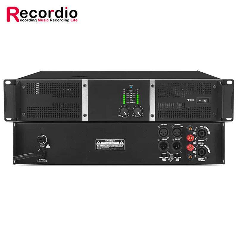 适配厂家跨境2U功放纯后级四声道1000W家庭影院KTV酒吧音响音箱功