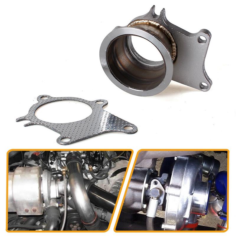 适配汽车改装配件涡轮增压器法兰底座5孔3英寸适用于 T3/T4 Turbo