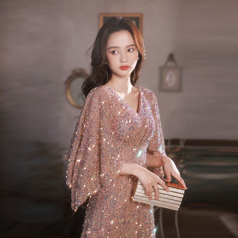 高级感新娘结婚敬酒大码