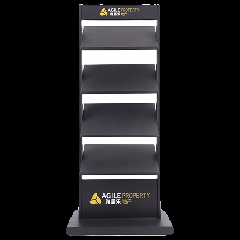 金属多层落地宣传l置物杂志架宣传合同架报刊展示广告售楼部资料