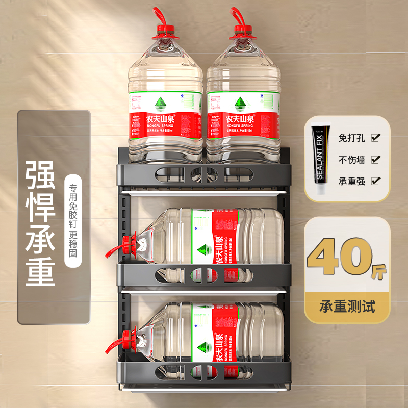免打孔厨房碗碟收纳架多功能壁挂式置物架碗柜P放筷子碗盘子沥水