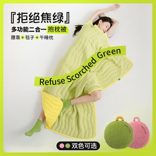 抱枕被子两用抱枕毯n子二合一办公室午睡车载抱枕车用夏凉被枕头