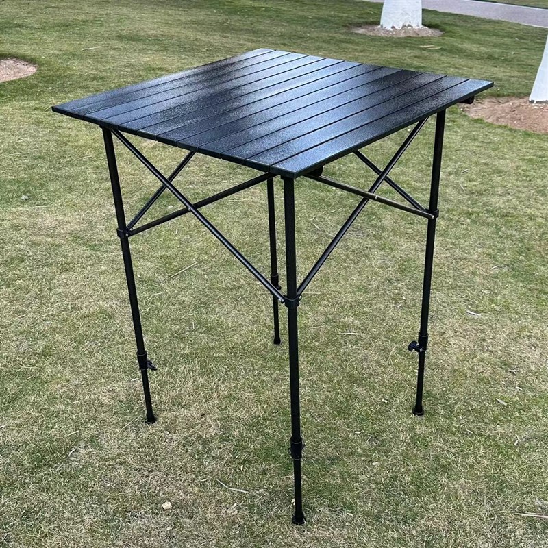 户外折叠铝合金长方桌超轻便携麻将桌子摆摊露营烧烤野Z餐升降桌