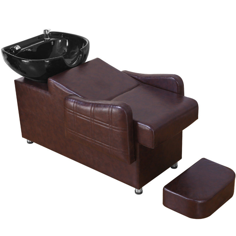 理发店洗头床美发床美发店发x廊专用冲水床新款半躺泰式洗发床包