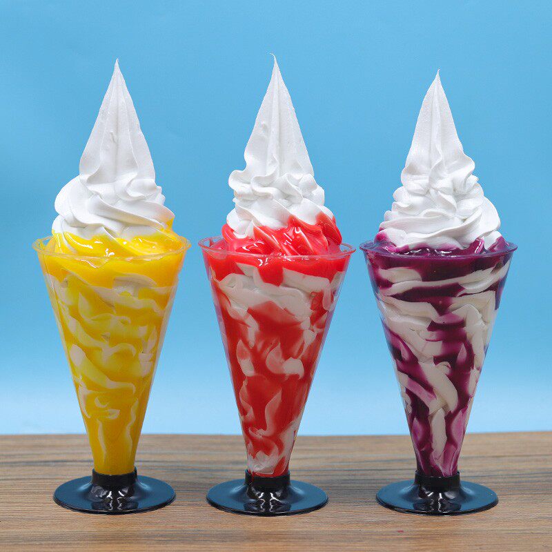 仿真棉花糖圣代冰淇淋模型仿真水果冰淇L淋模型仿真水果圣代模型