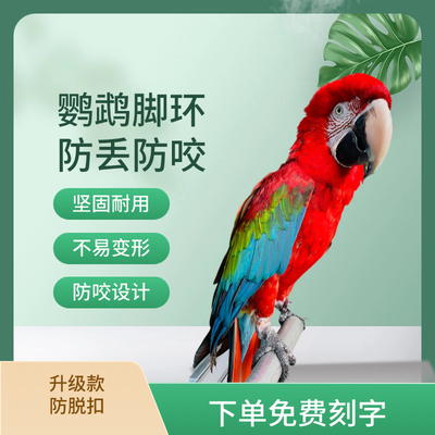 鹦鹉脚环刻字鸟脚链活扣链子