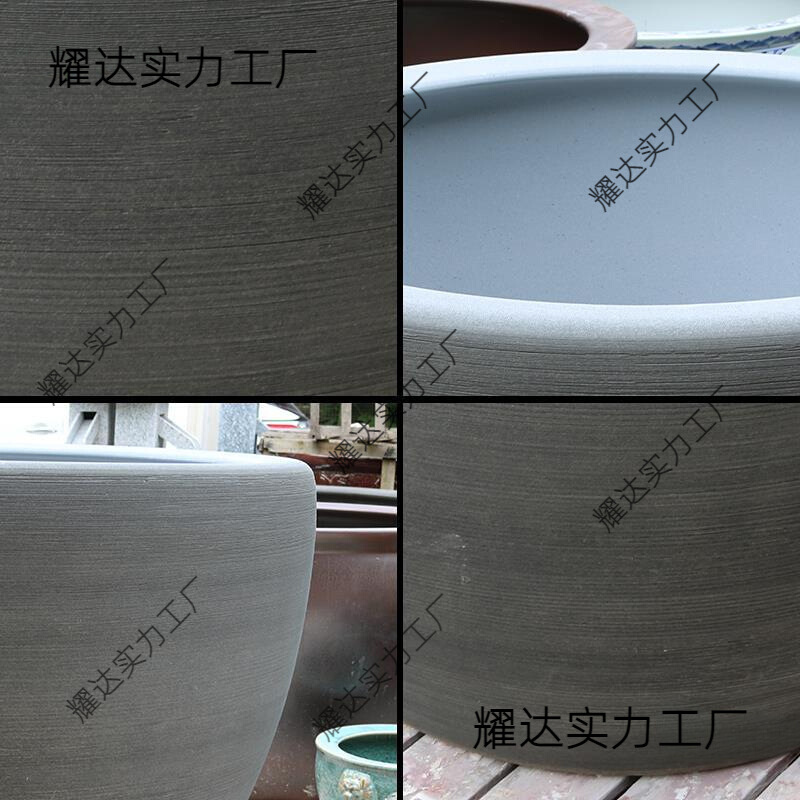 陶瓷鱼缸庭院户外养乌龟锦鲤睡莲荷花水缸别墅门海老式大缸