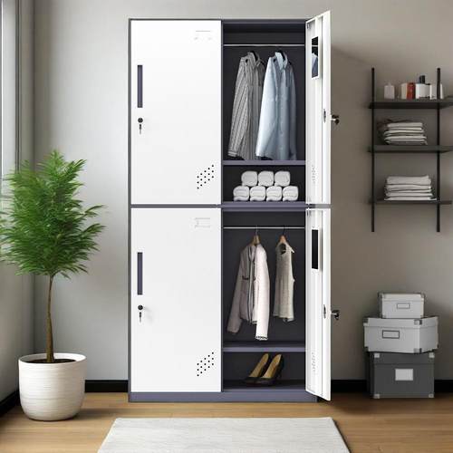 0拆装办公套色文件柜资料档案柜带锁铁皮柜更衣柜员工储物柜子鞋