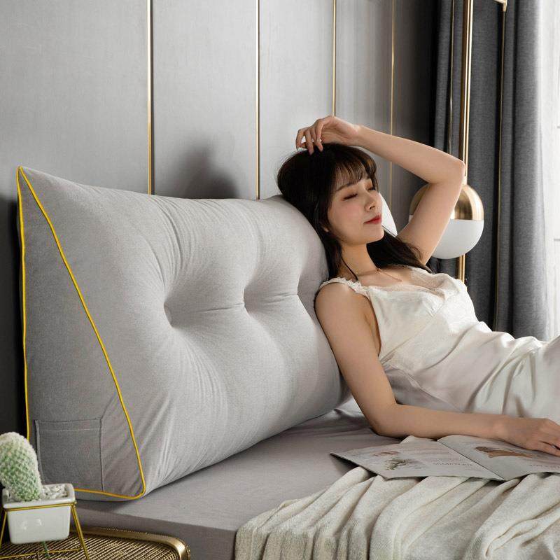 0北欧床头靠垫大靠背沙发护腰靠枕可拆洗榻榻米软包双人床上靠背