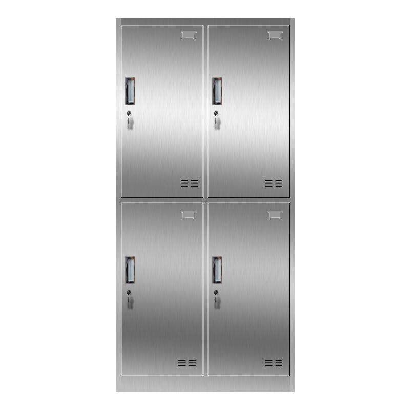 0不锈钢4门更衣柜不锈钢多门储物柜员工宿舍更衣柜健身房浴室衣柜