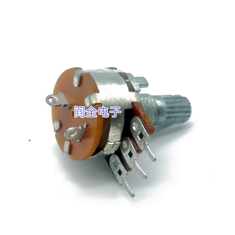 148型单联电位器带开关可调电阻5K10K20K50K100K250K500K轴长15MM