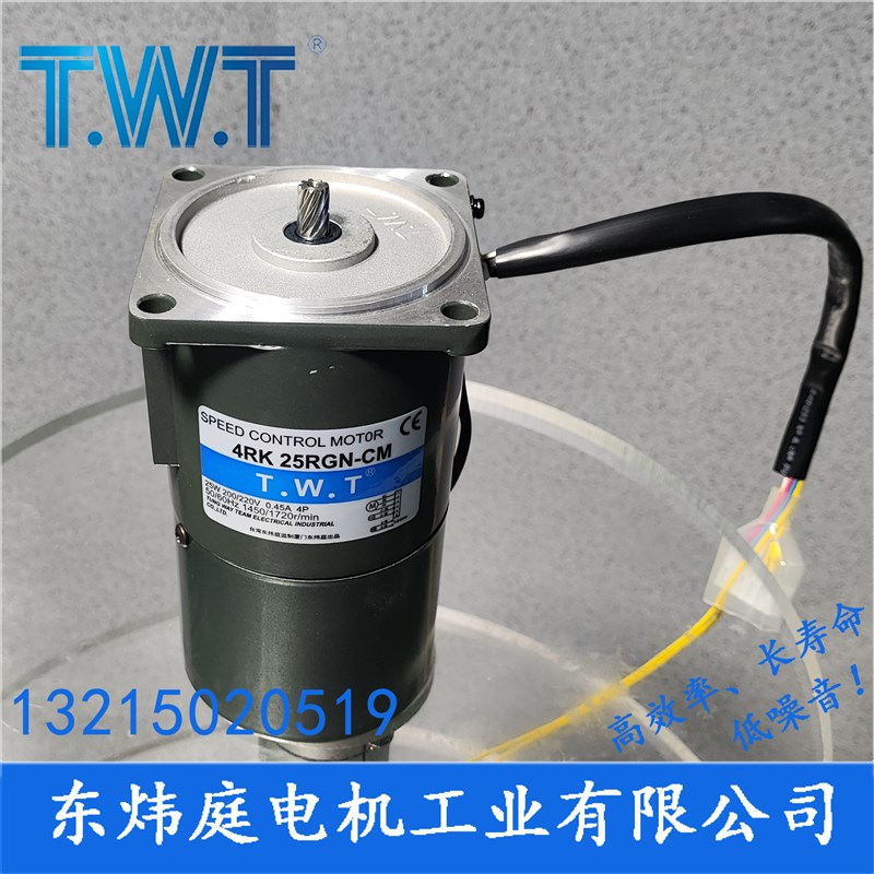 TWT电机 25W调速电机4IK25RGN-C 4RK25RGN-C 4IK25A-C台湾东炜庭