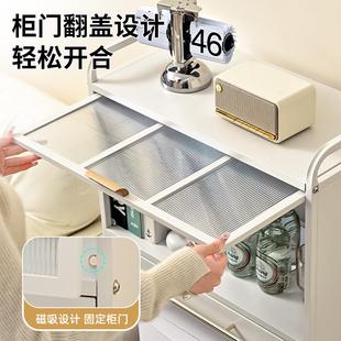 扫地机器人置物架家用多层收纳架子靠墙客厅防尘带轮子移动储物架