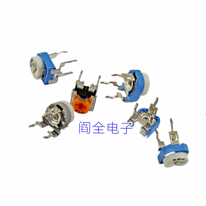微调卧式电位器 可调电阻组织齐全500欧/1K/2K/5K/10K/20K WH06-2