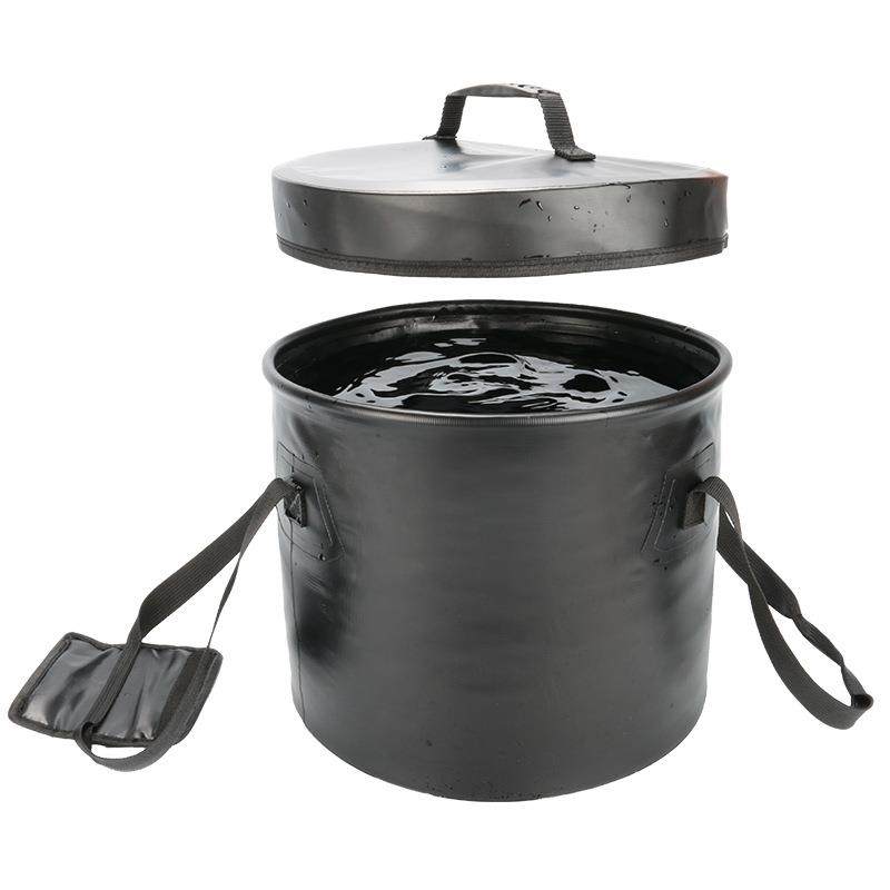 钓鱼桶带盖收纳桶折叠水桶钓箱多功能洗车大水桶